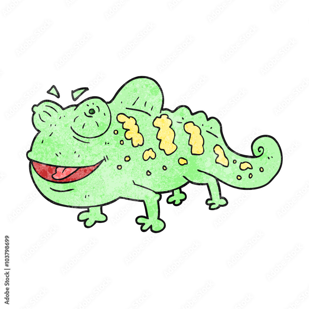 textured cartoon chameleon textured cartoon chameleon