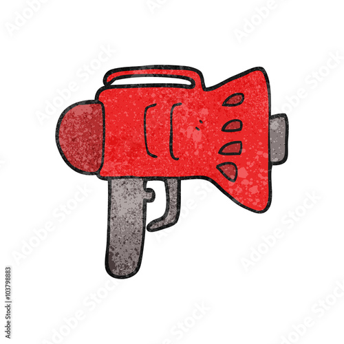 textured cartoon loud hailer