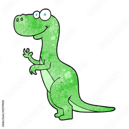 textured cartoon dinosaur © lineartestpilot