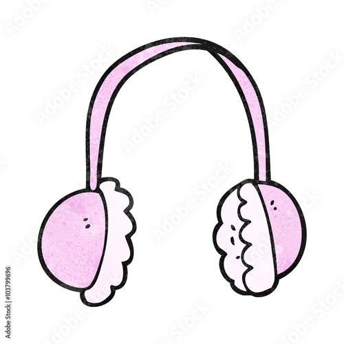 textured cartoon ear muffs