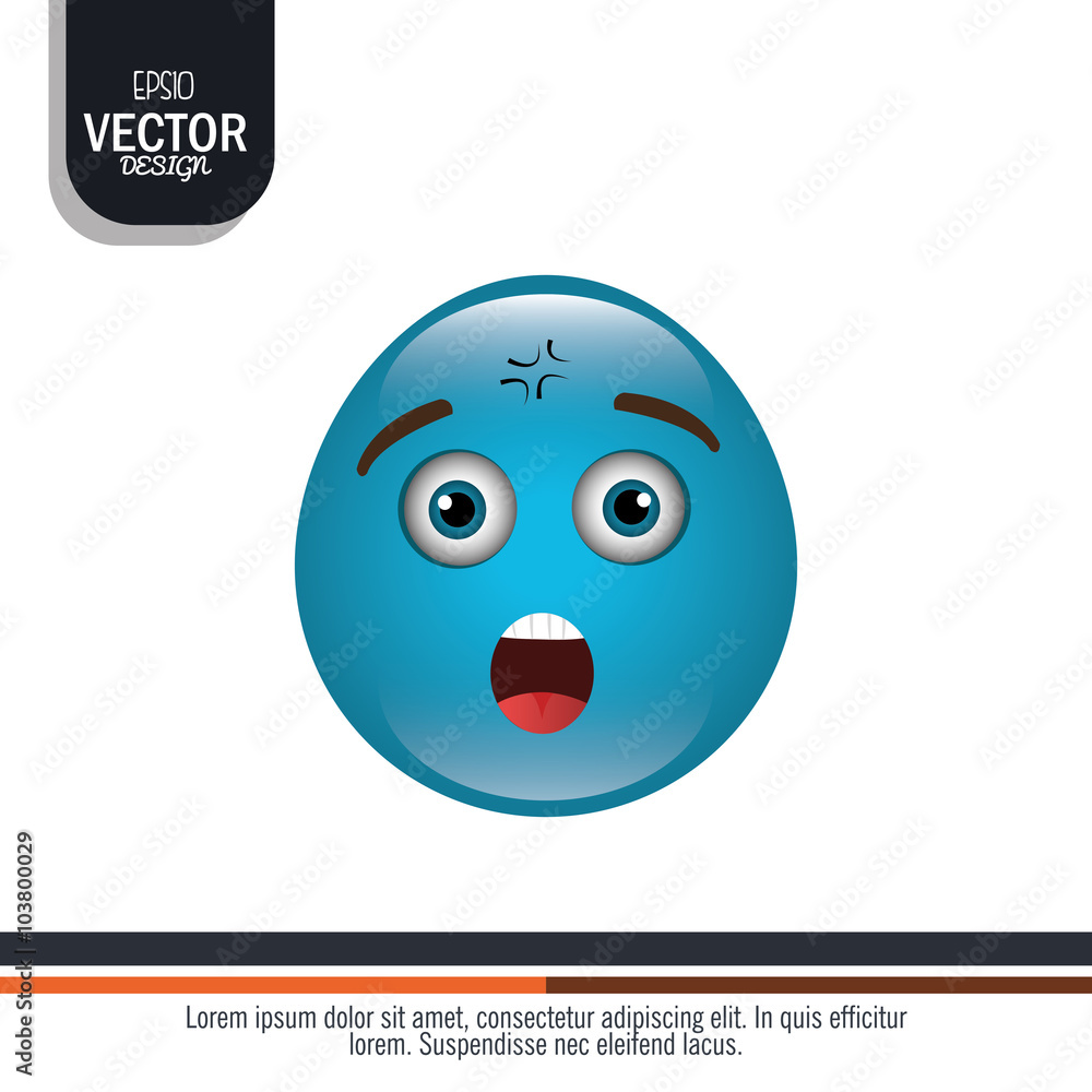 Fototapeta premium funny emoticon design 