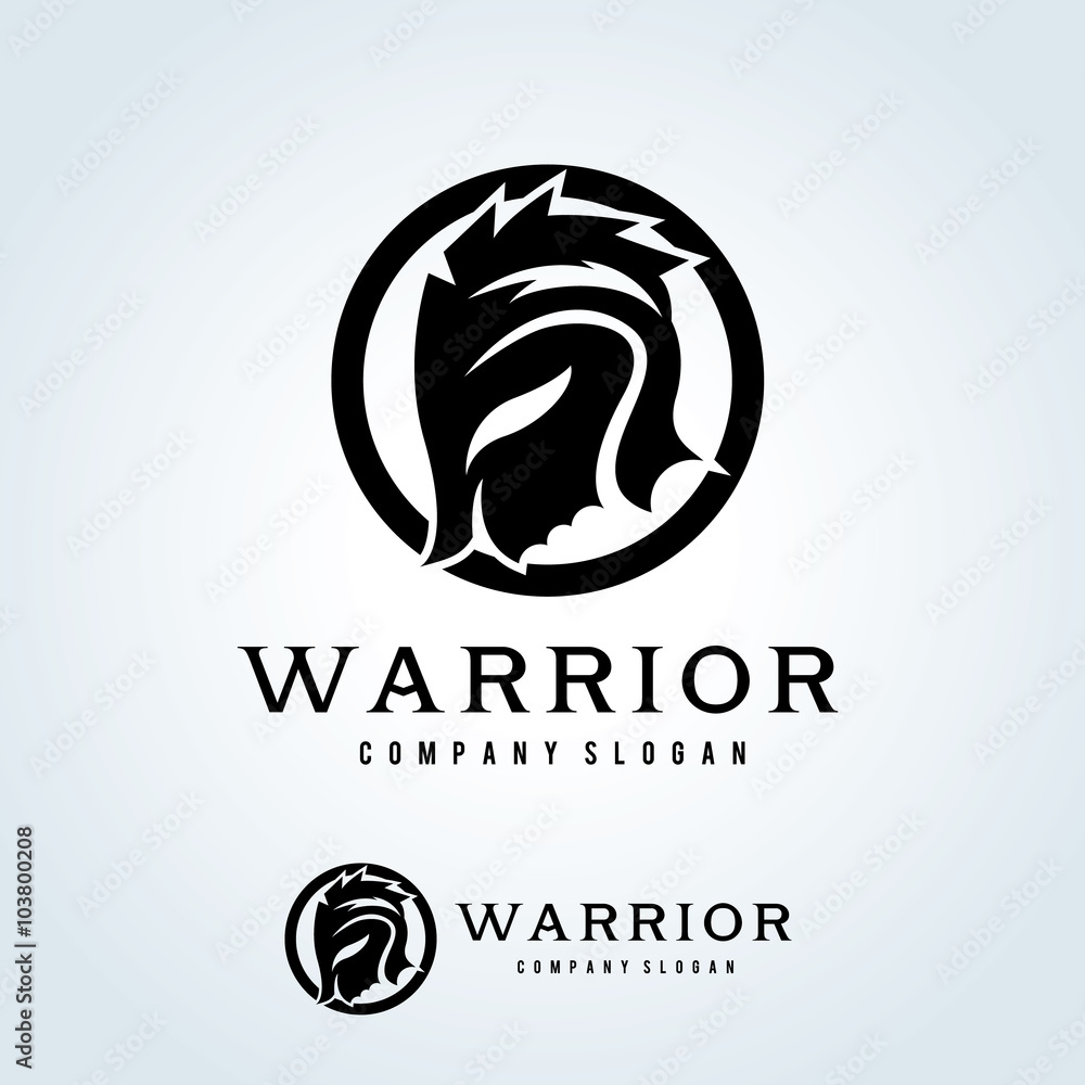 warrior logo,vector logo template warrior logo,vector logo template