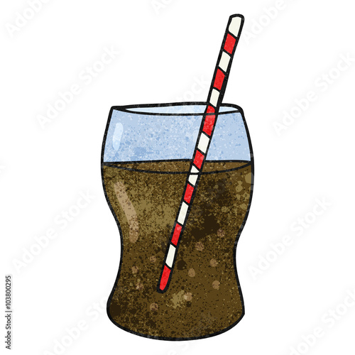 textured cartoon fizzy drink