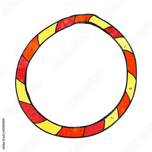 textured cartoon hula hoop