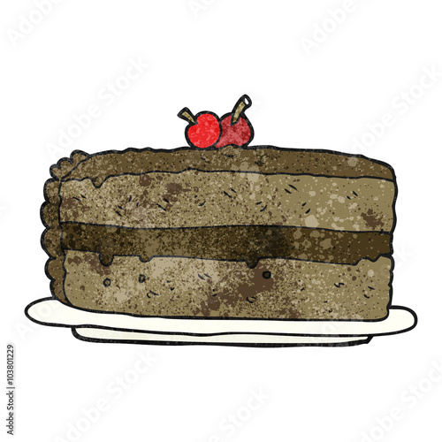 textured cartoon cake