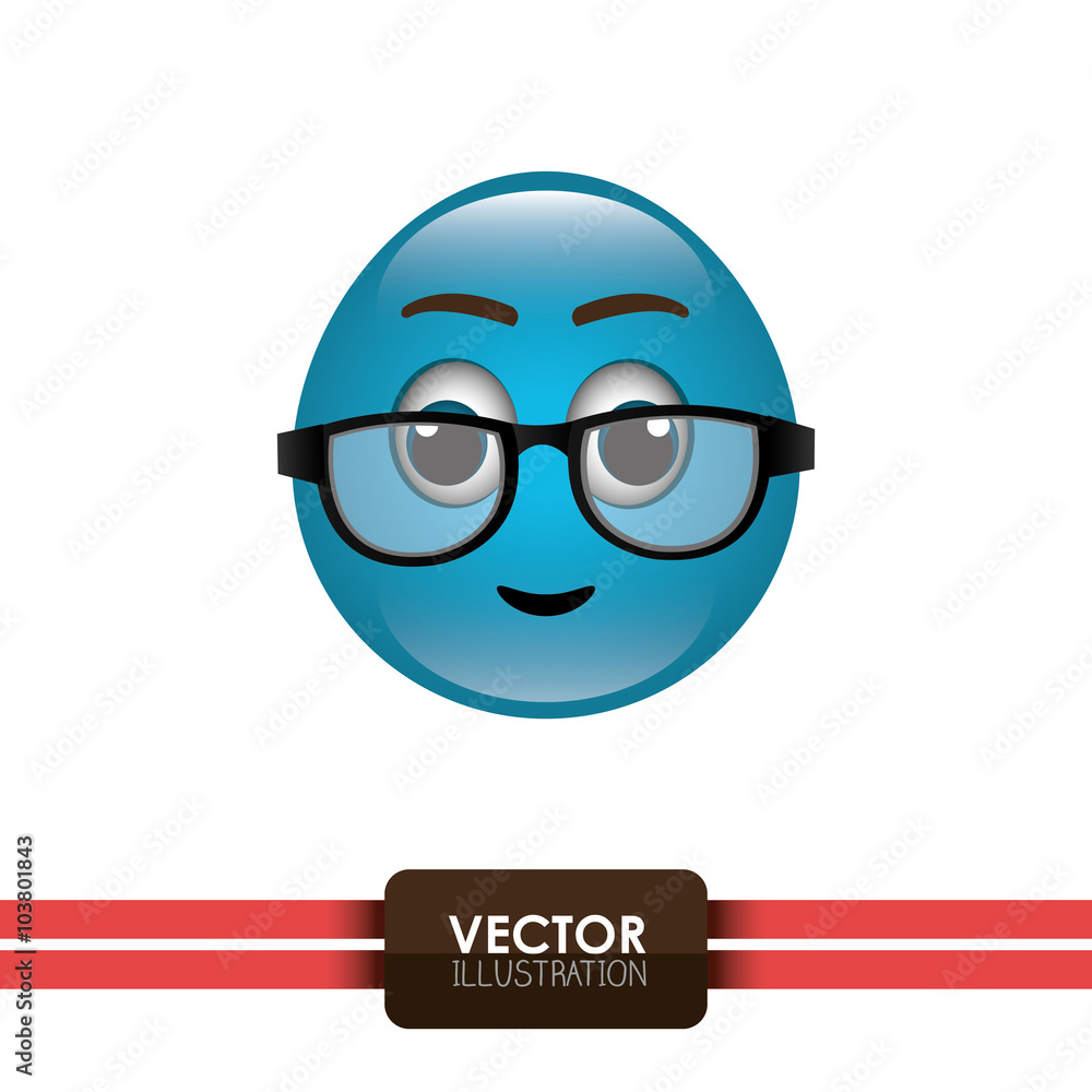 Obraz premium funny emoticon design 