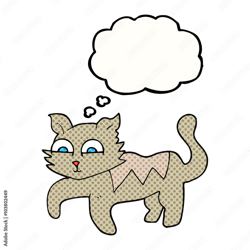 thought bubble cartoon cat thought bubble cartoon cat