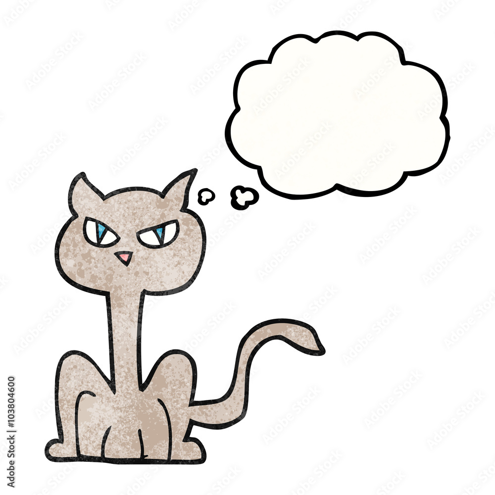 thought bubble textured cartoon angry cat thought bubble textured cartoon angry cat