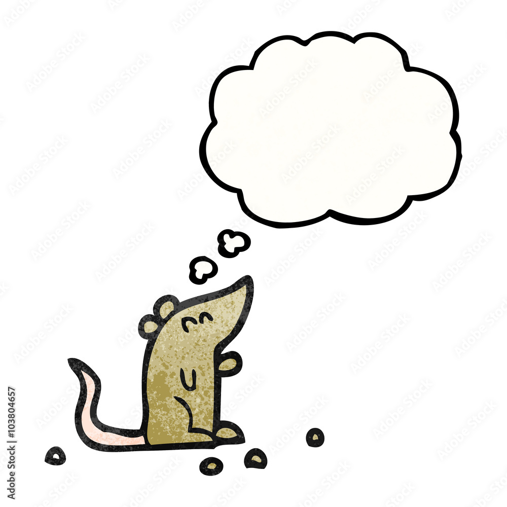 thought bubble textured cartoon mouse thought bubble textured cartoon mouse