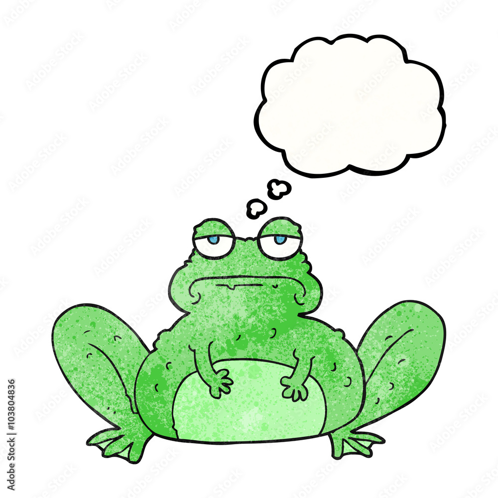 thought bubble textured cartoon frog thought bubble textured cartoon frog