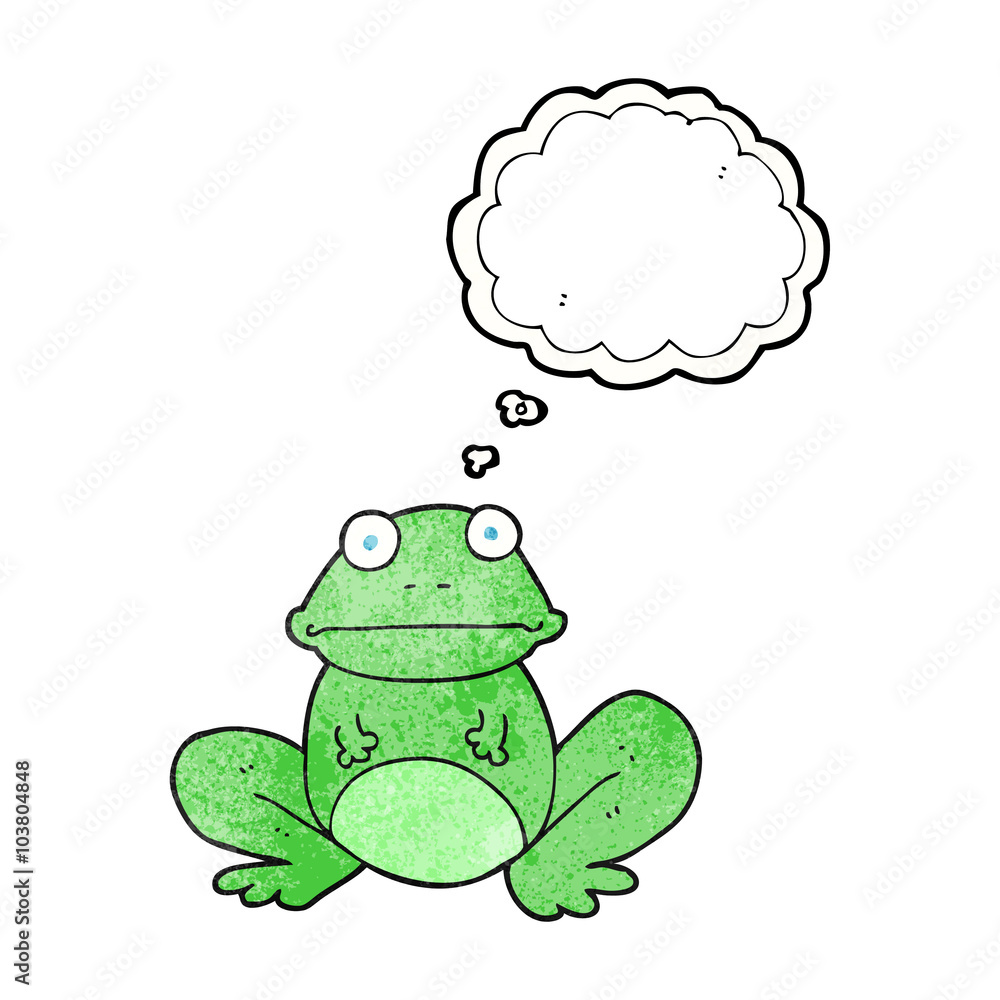 thought bubble textured cartoon frog thought bubble textured cartoon frog