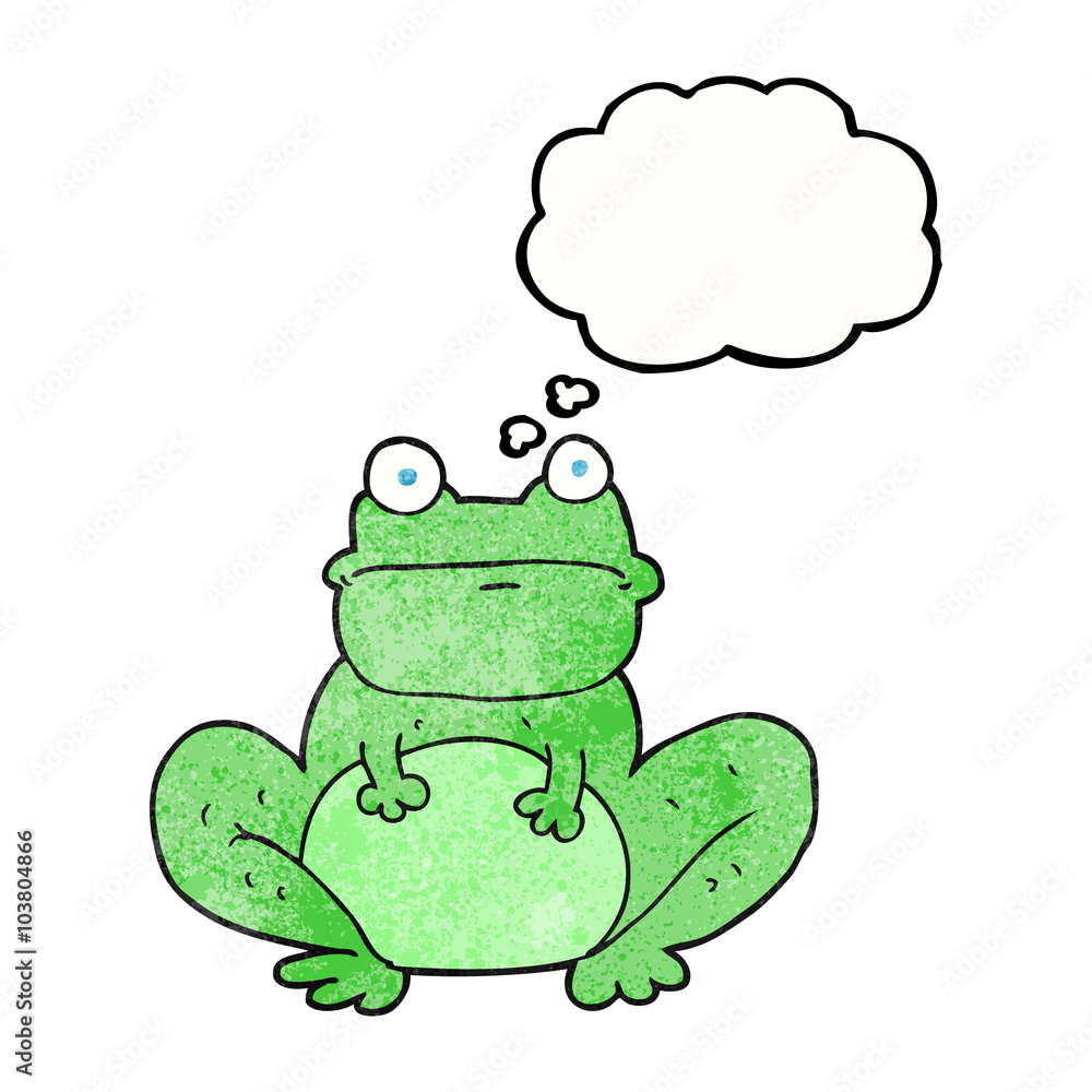 thought bubble textured cartoon frog thought bubble textured cartoon frog
