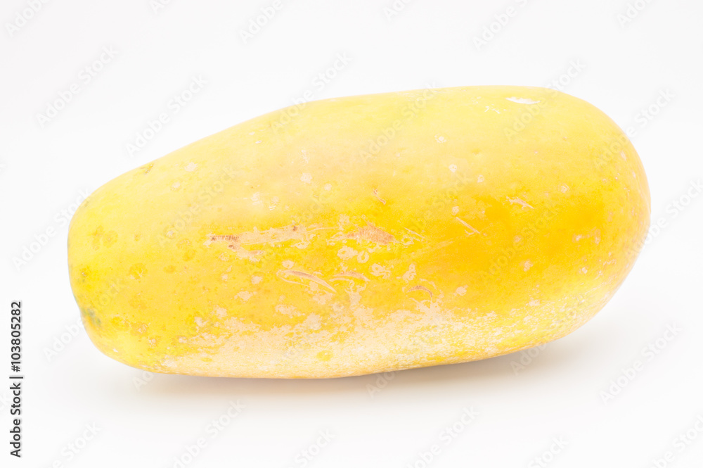 papaya in white background papaya in white background