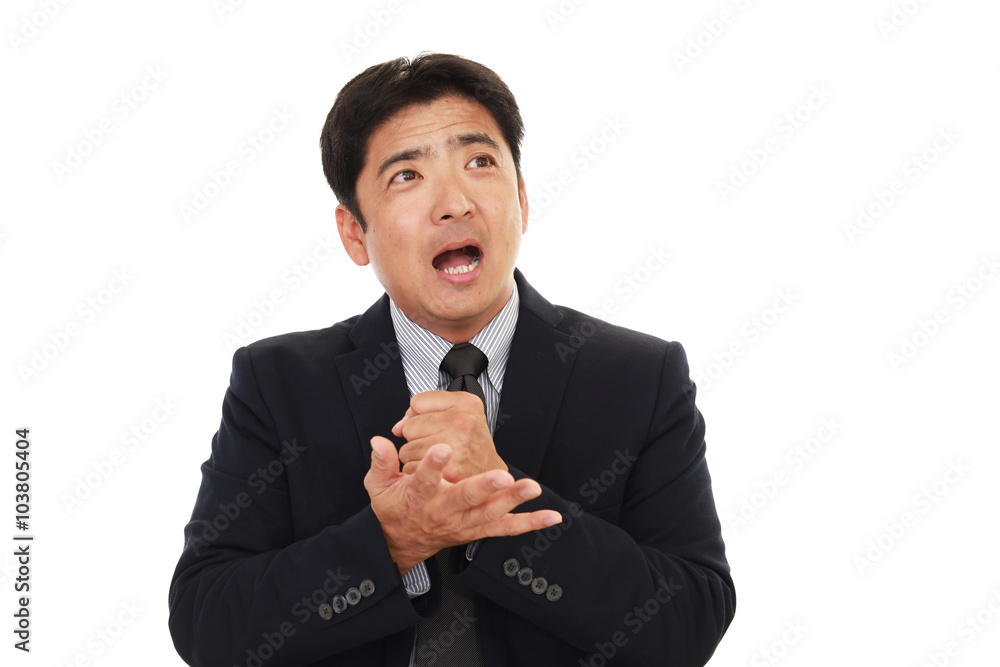 喜ぶビジネスマン