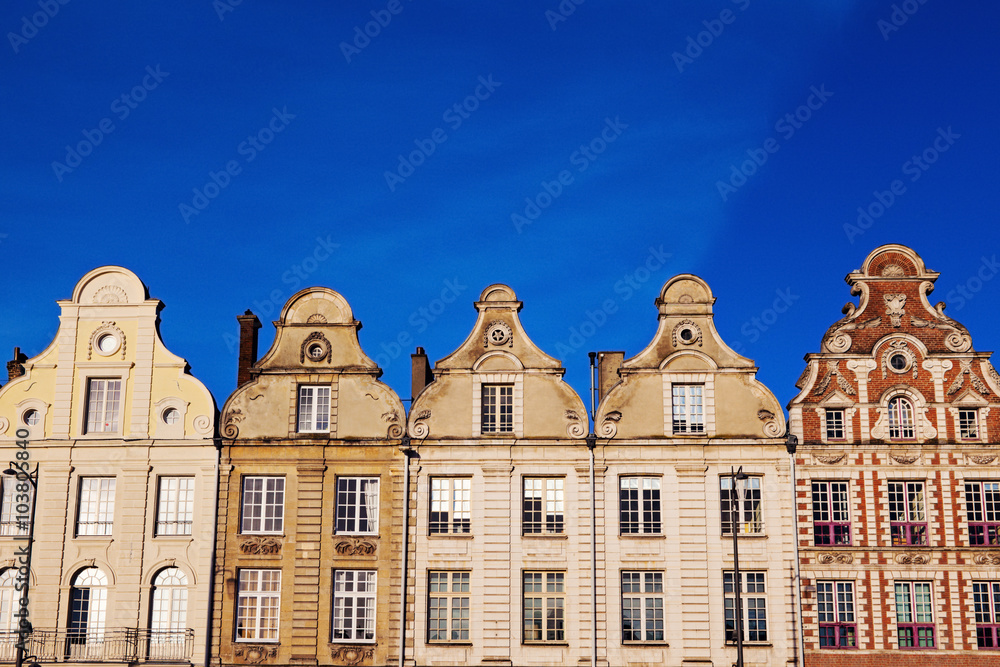 Architecture of Place des Heros in Arras
