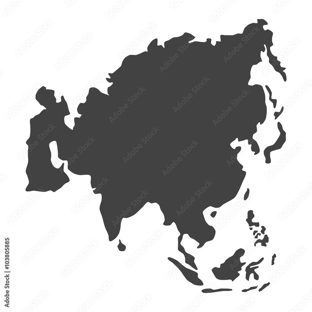 Vector Asia map