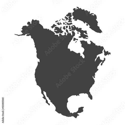 vector North America Map