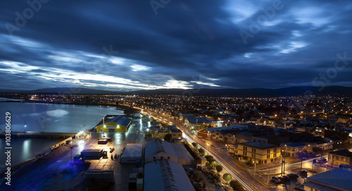 Punta Arenas at sunset photo