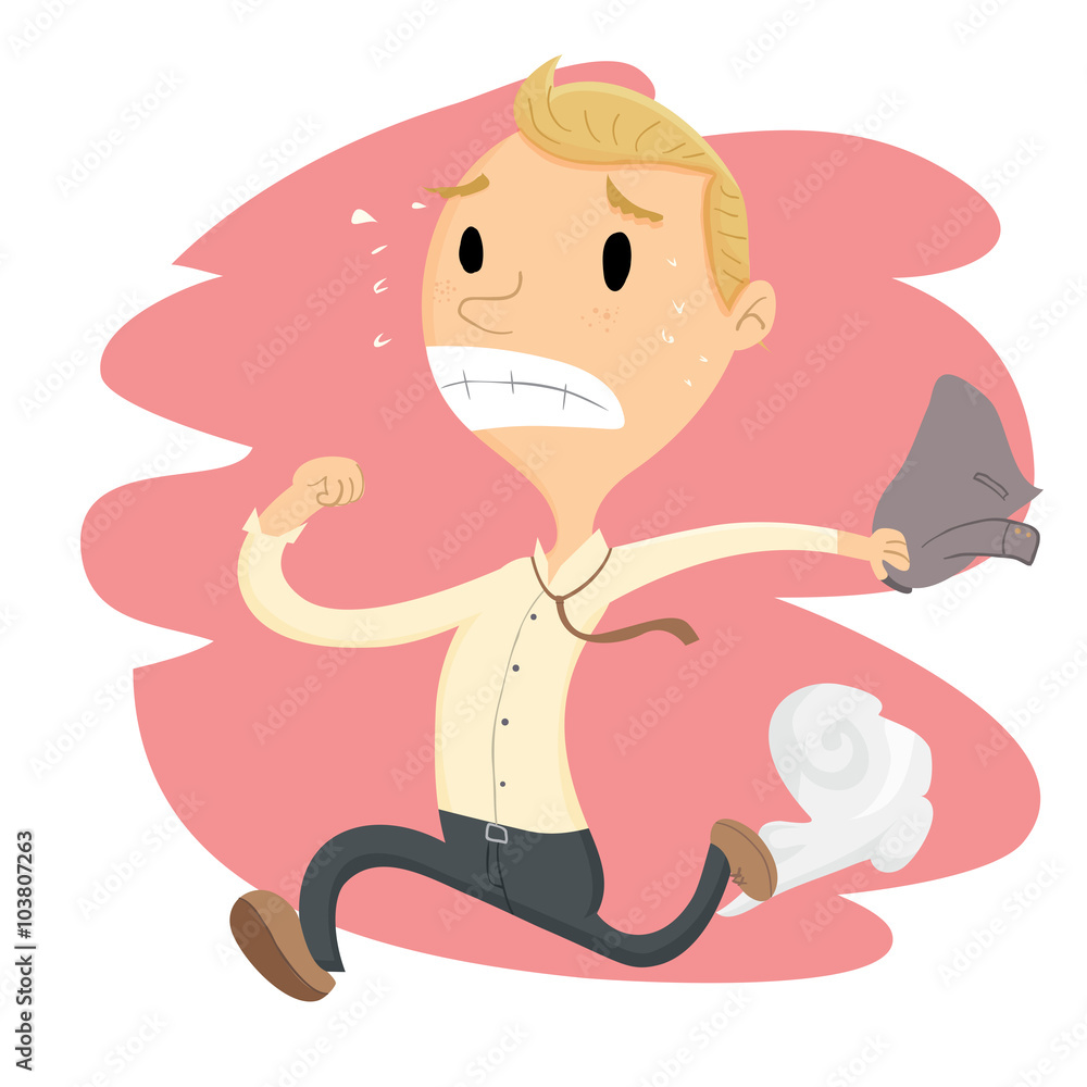 Businessman in hurry Businessman in hurry
