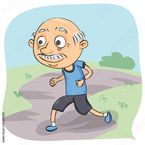 healthy old man