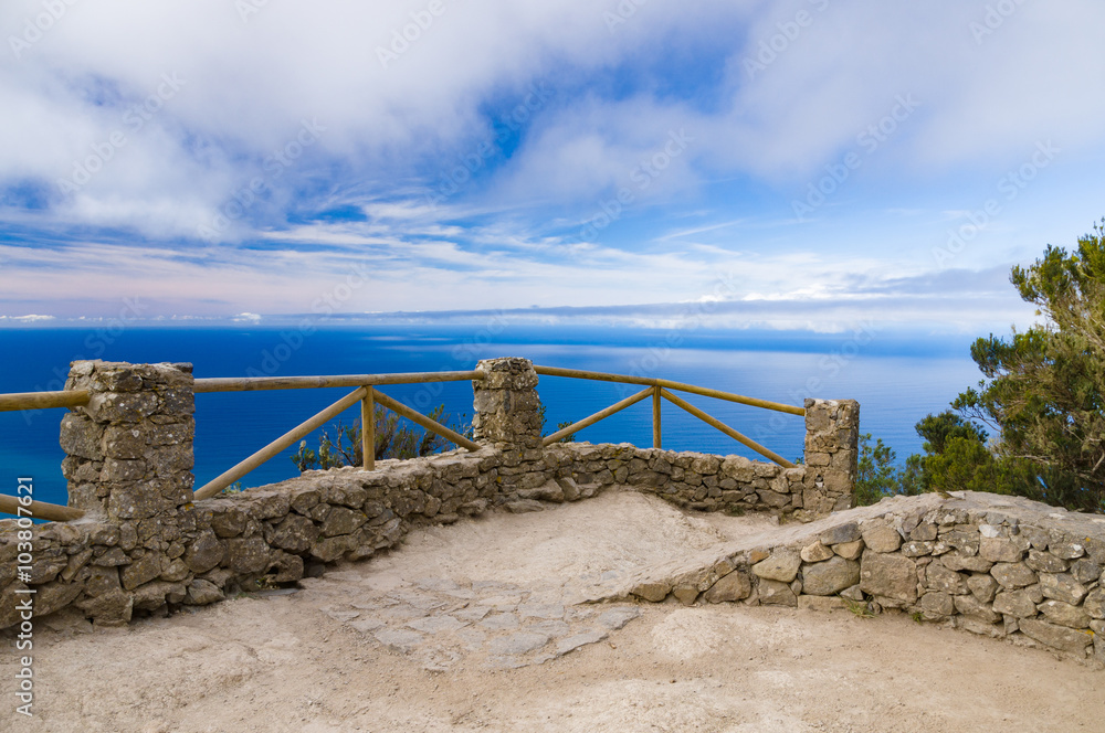 Sky and ocean view from Mirador Cabezo del Tejo Sky and ocean view from Mirador Cabezo del Tejo