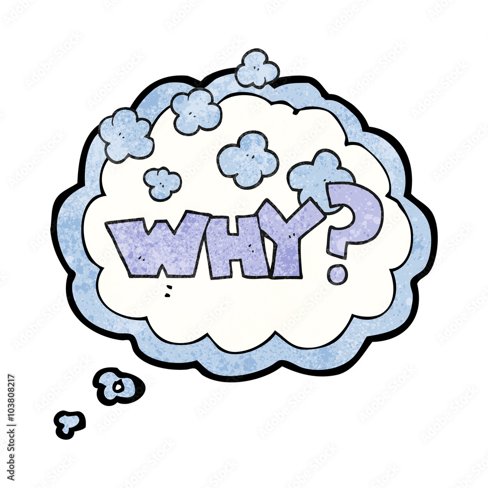 thought bubble textured cartoon shout WHY? thought bubble textured cartoon shout WHY?