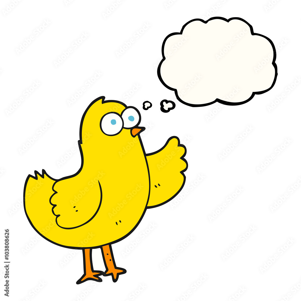 thought bubble cartoon bird thought bubble cartoon bird