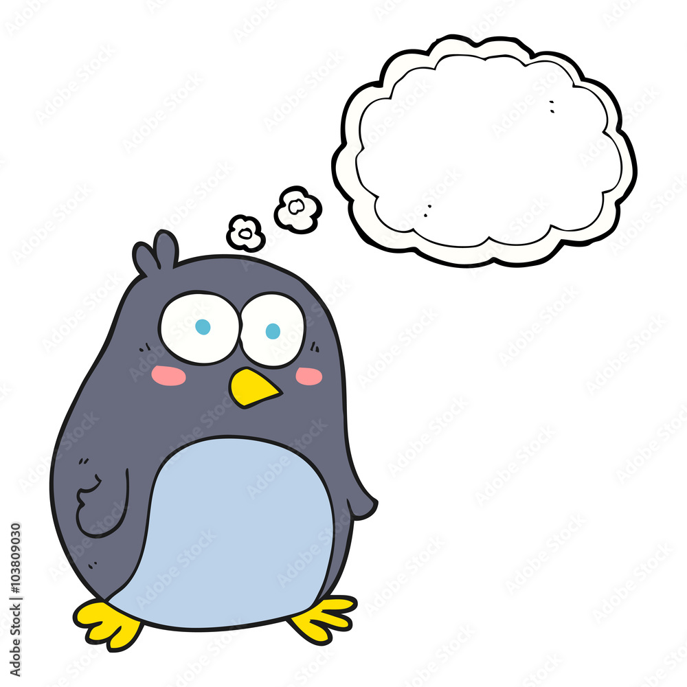thought bubble cartoon penguin thought bubble cartoon penguin