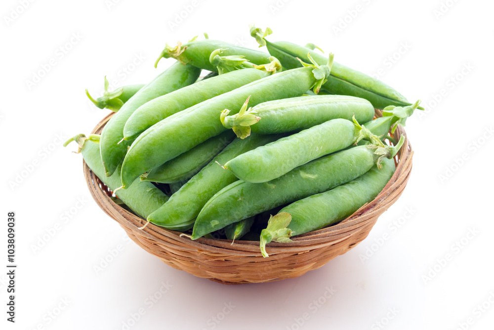 Bunch of biologic delicious green peas Bunch of biologic delicious green peas