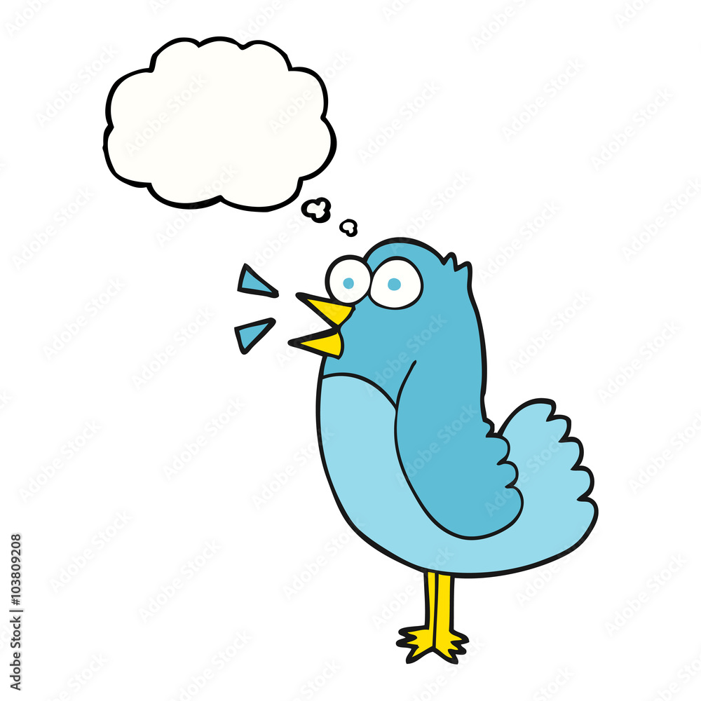thought bubble cartoon bird thought bubble cartoon bird