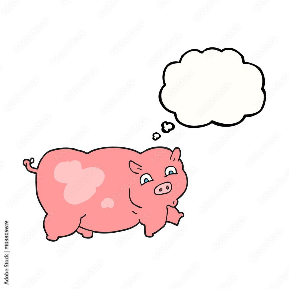 thought bubble cartoon pig thought bubble cartoon pig