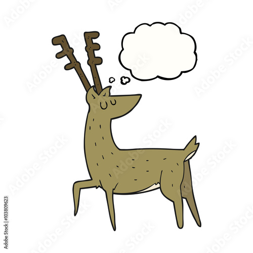 thought bubble cartoon stag © lineartestpilot