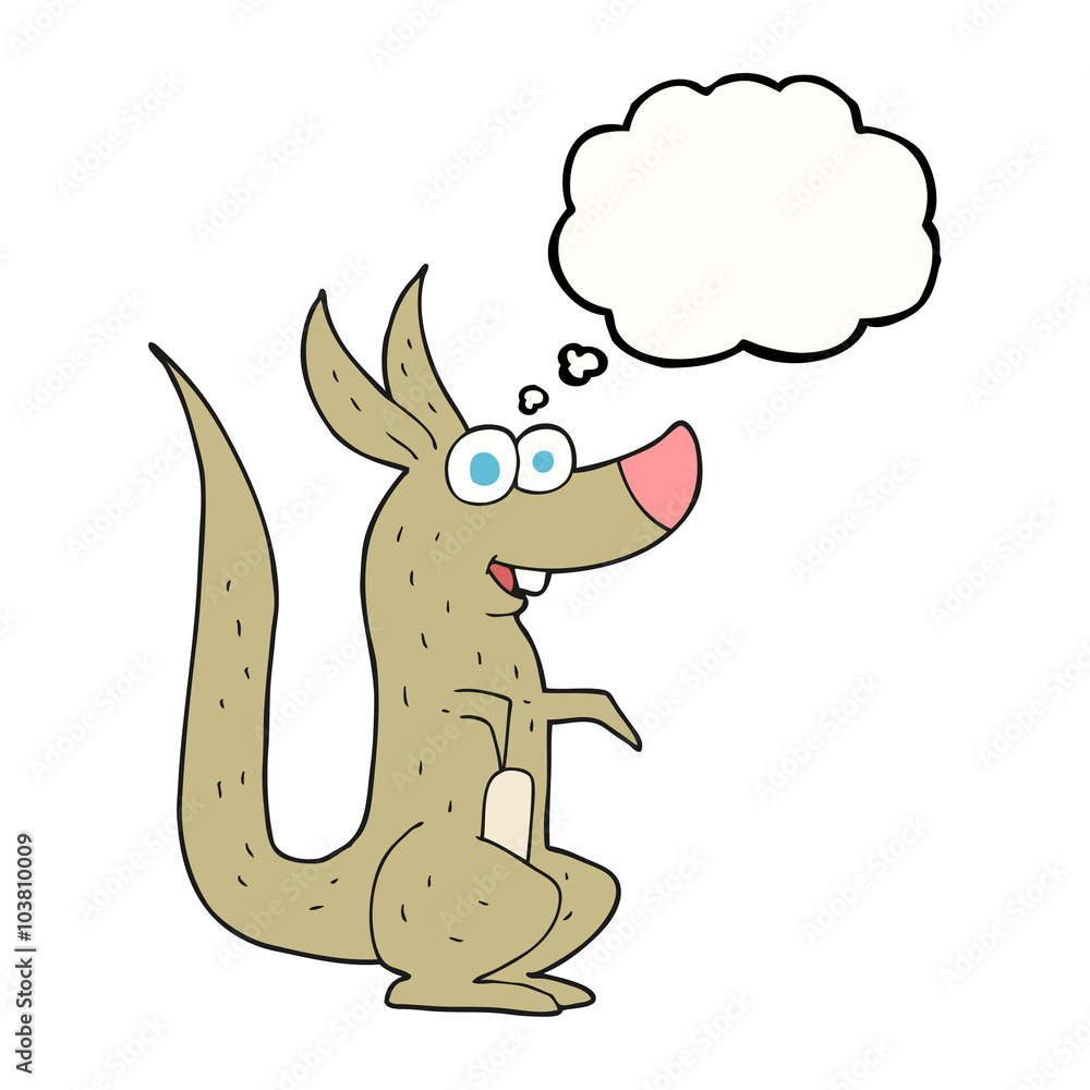thought bubble cartoon kangaroo thought bubble cartoon kangaroo