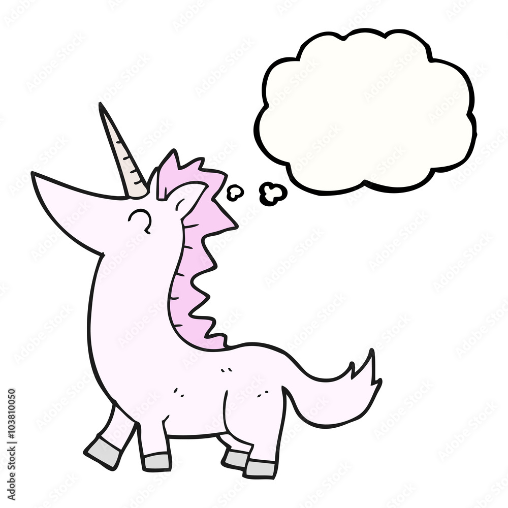thought bubble cartoon unicorn thought bubble cartoon unicorn
