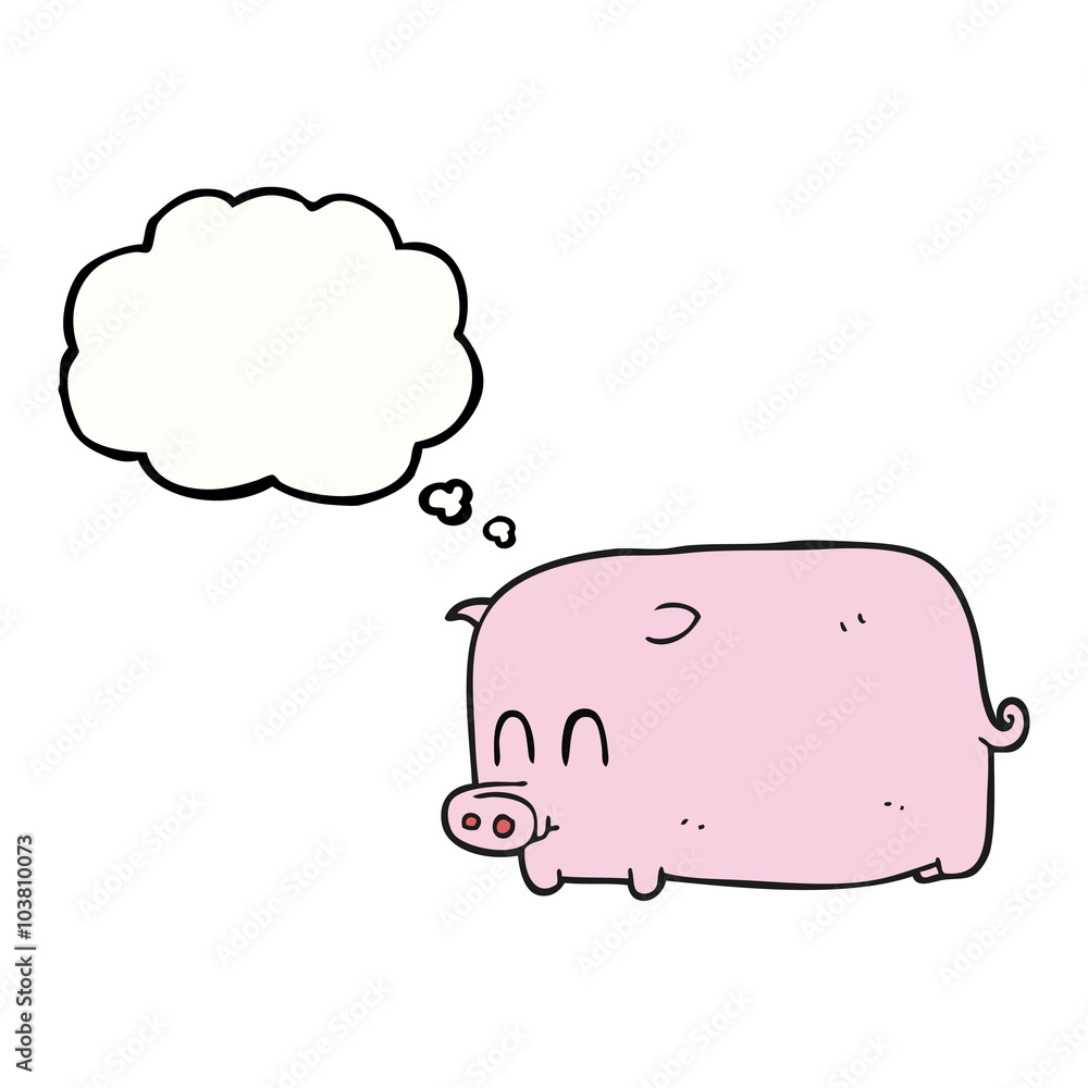 thought bubble cartoon pig thought bubble cartoon pig