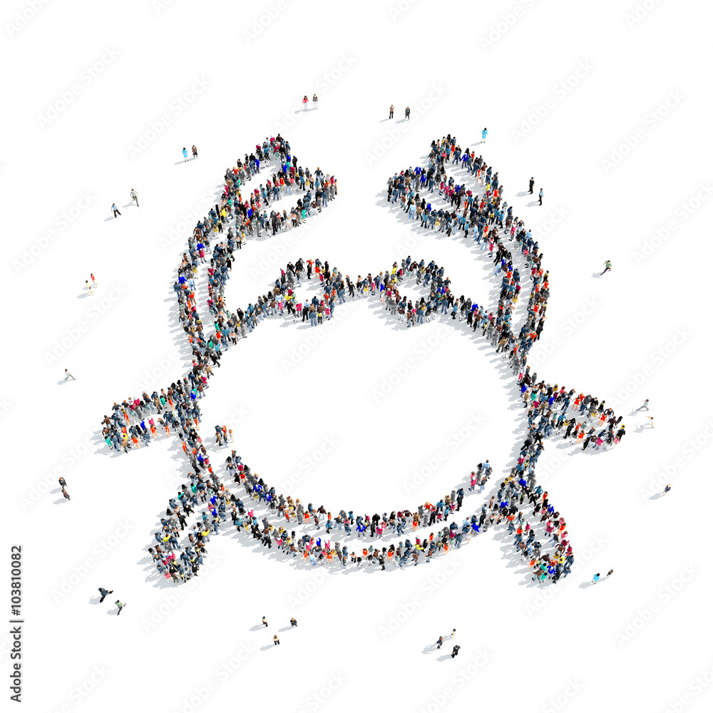 people shape crab people shape crab
