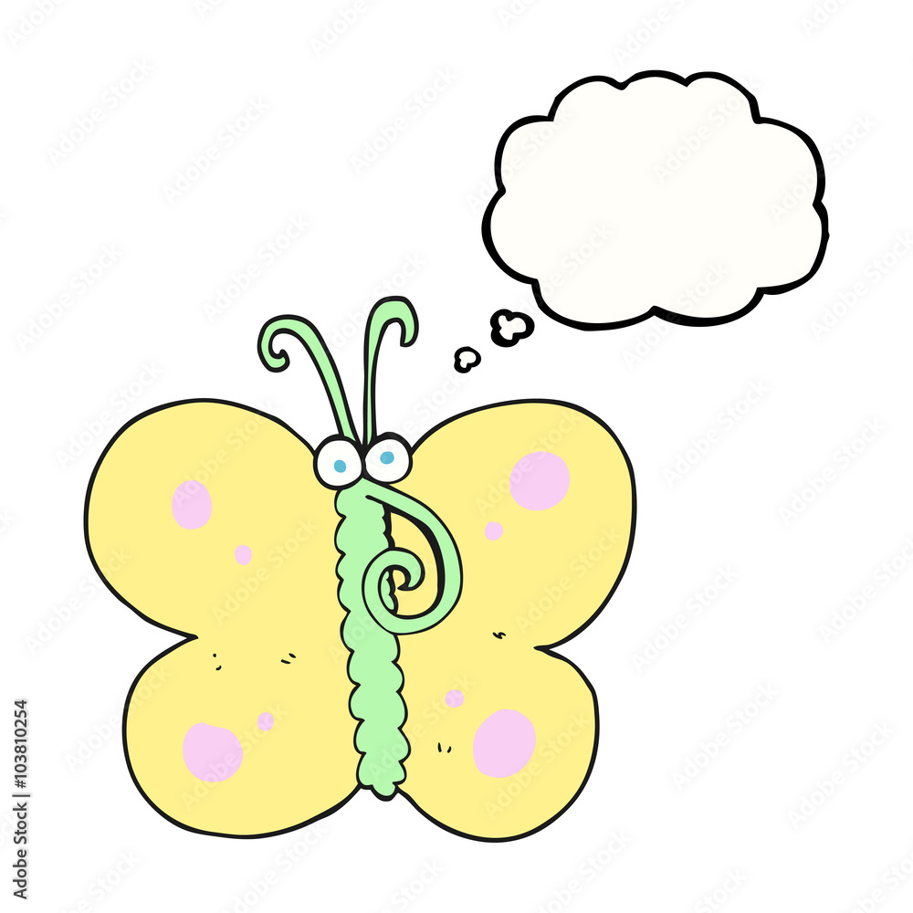 thought bubble cartoon butterfly thought bubble cartoon butterfly