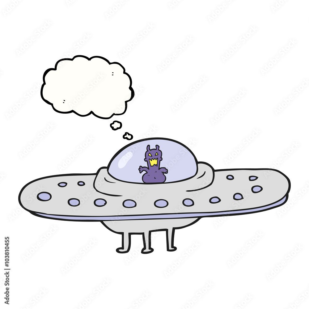 thought bubble cartoon flying saucer thought bubble cartoon flying saucer
