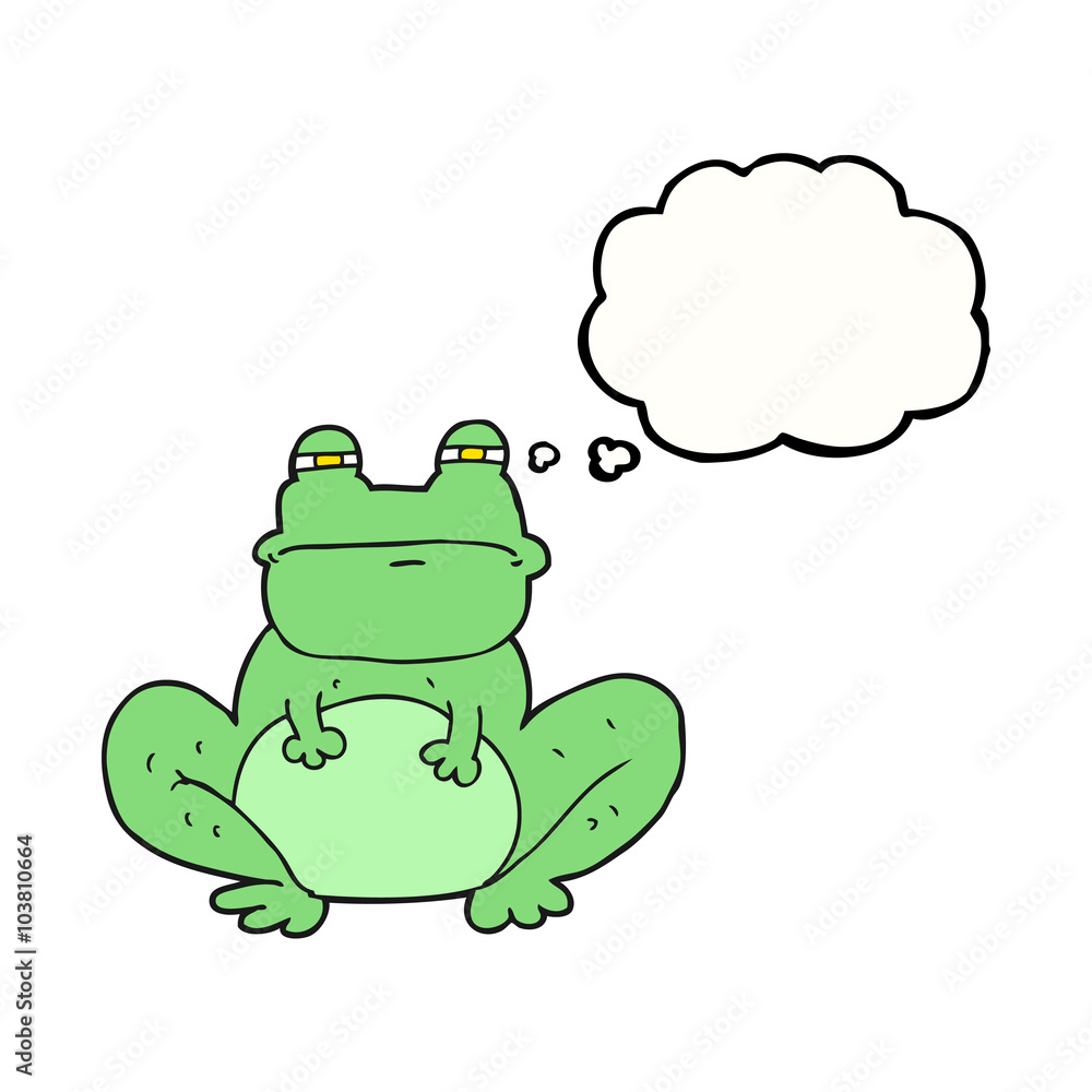 thought bubble cartoon frog thought bubble cartoon frog