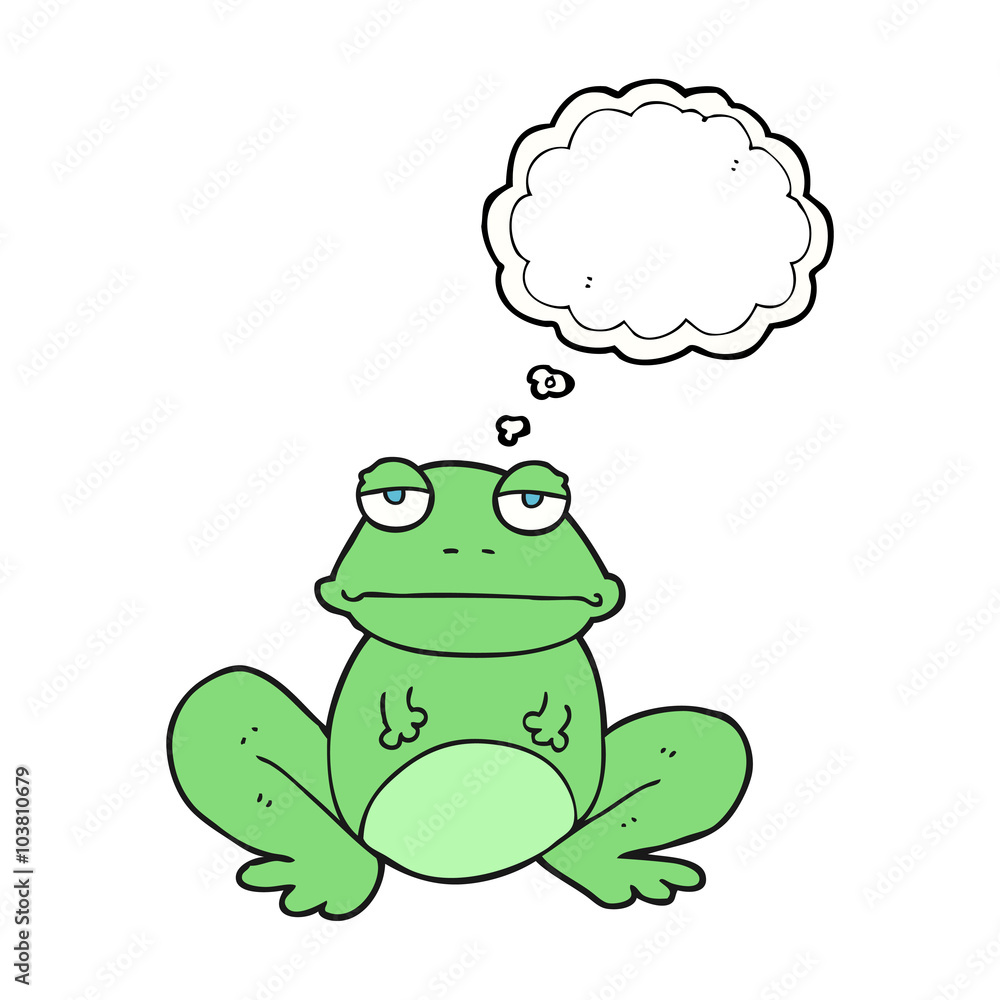 thought bubble cartoon frog thought bubble cartoon frog