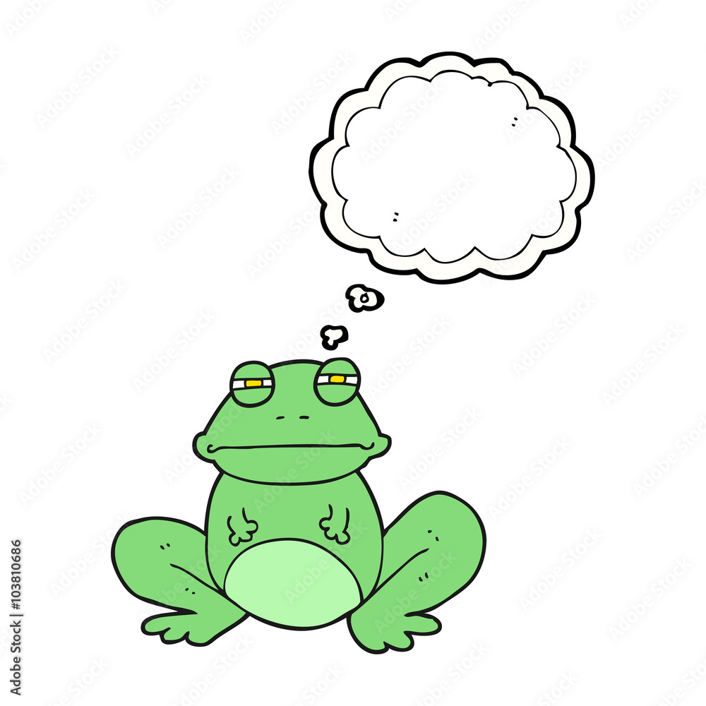 thought bubble cartoon frog thought bubble cartoon frog