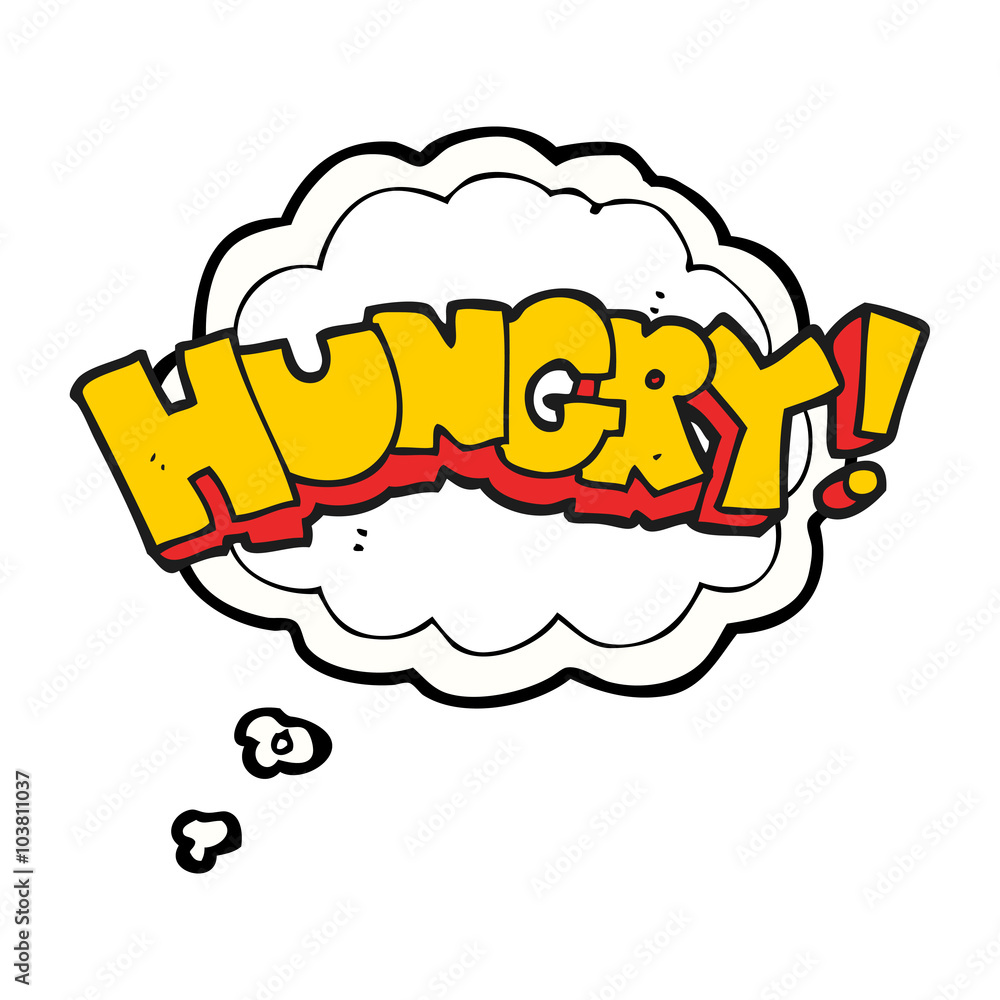 thought bubble cartoon hungry text thought bubble cartoon hungry text