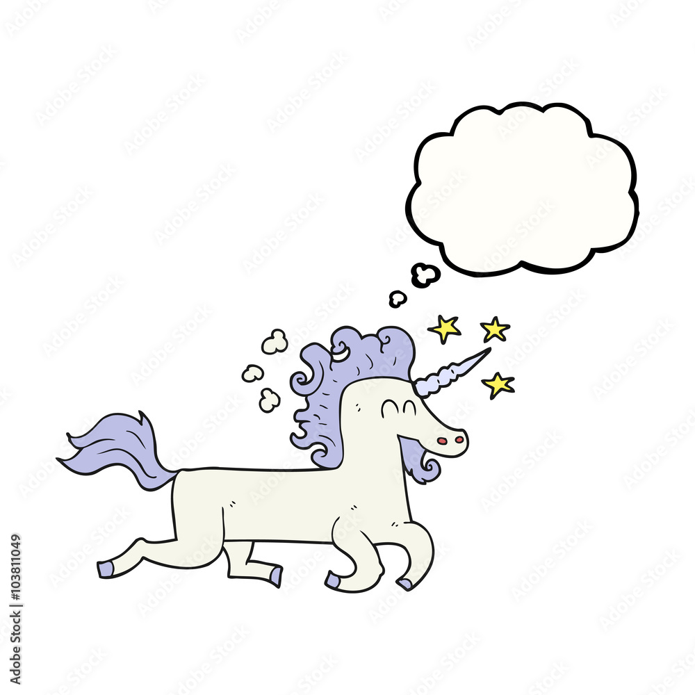 thought bubble cartoon unicorn thought bubble cartoon unicorn