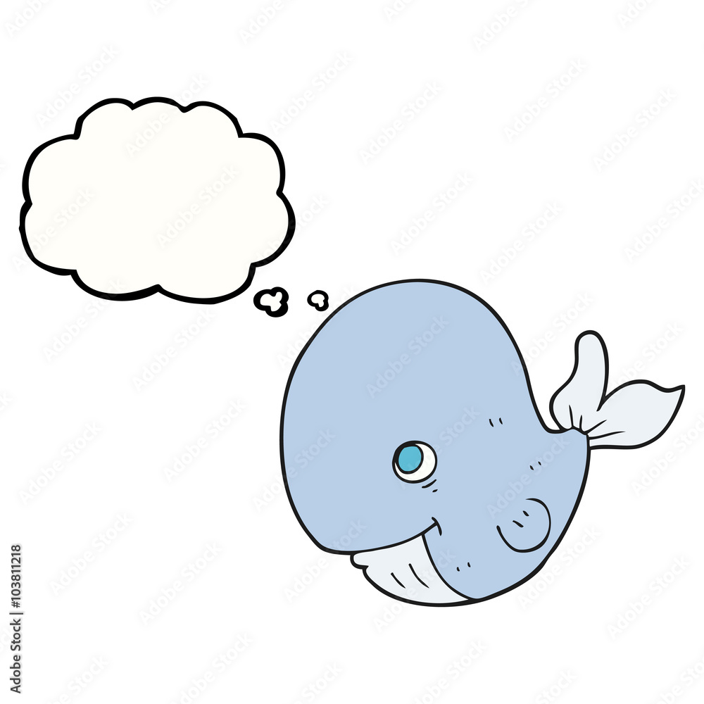 thought bubble cartoon happy whale thought bubble cartoon happy whale