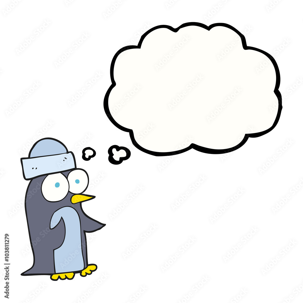 thought bubble cartoon penguin thought bubble cartoon penguin