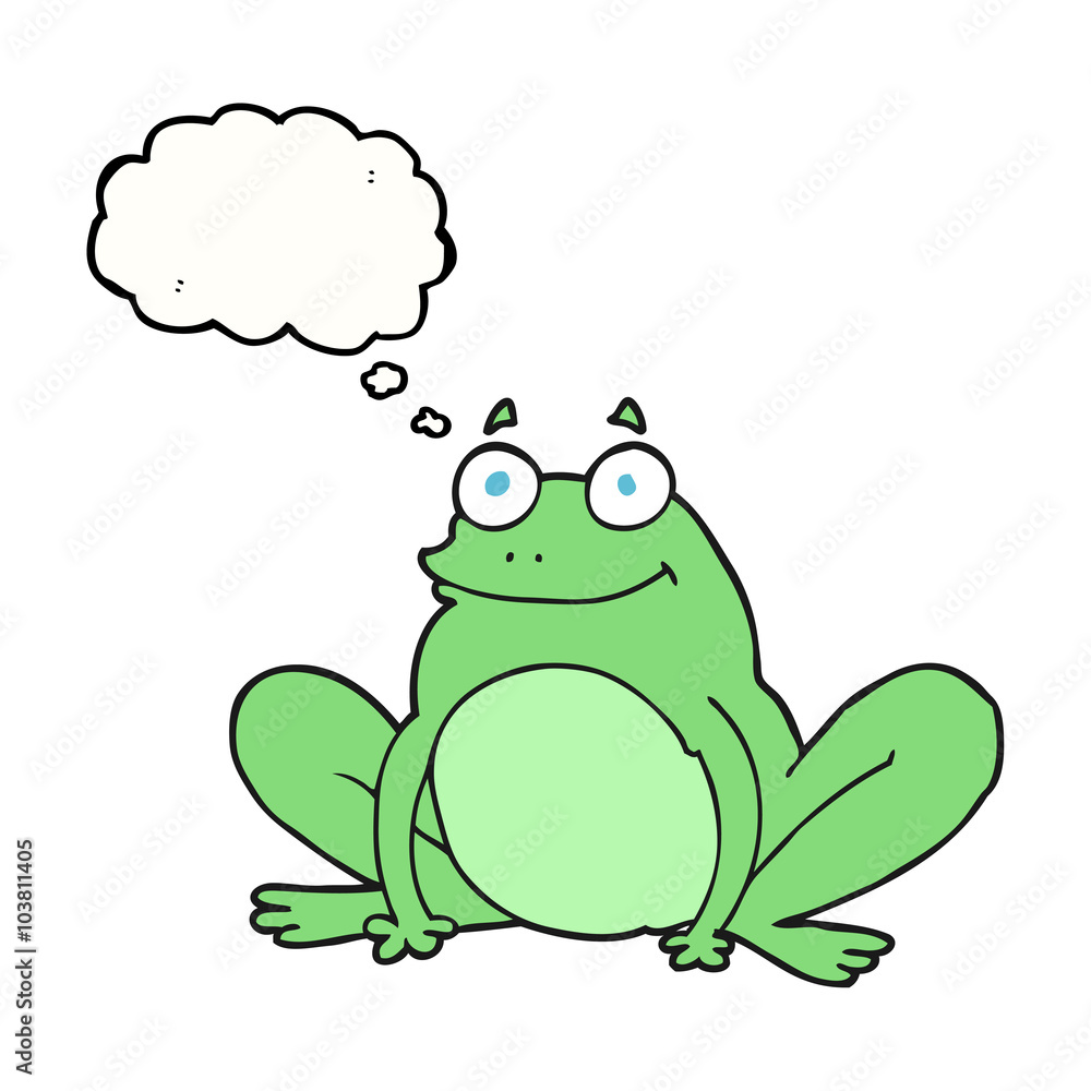 thought bubble cartoon happy frog thought bubble cartoon happy frog