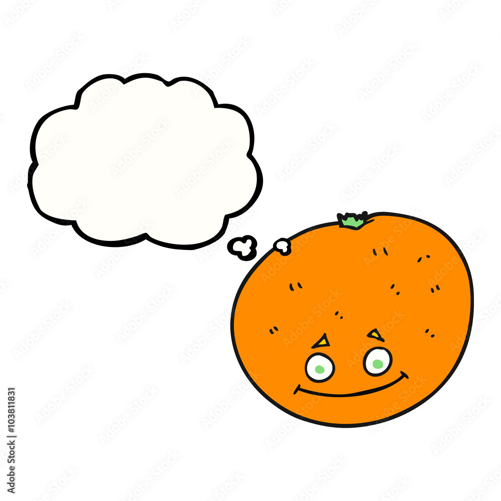 thought bubble cartoon orange thought bubble cartoon orange