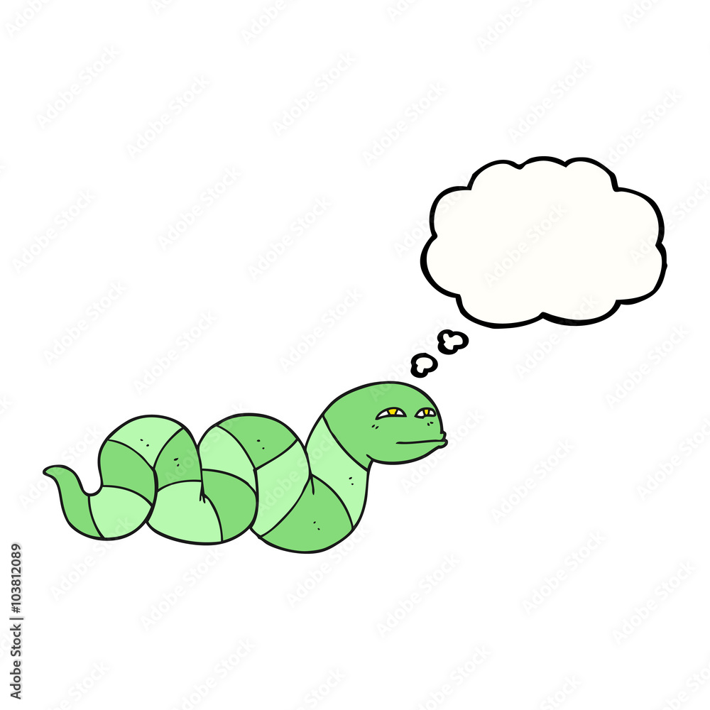 thought bubble cartoon snake thought bubble cartoon snake