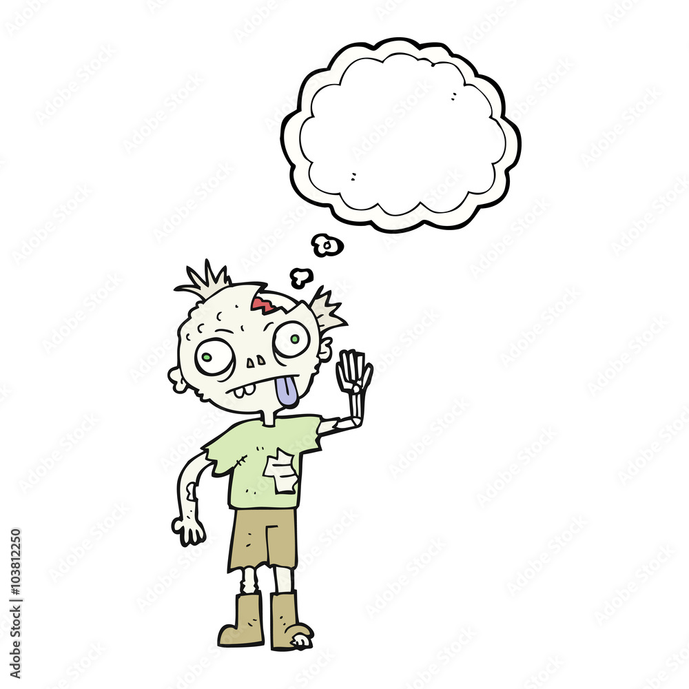 thought bubble cartoon zombie thought bubble cartoon zombie