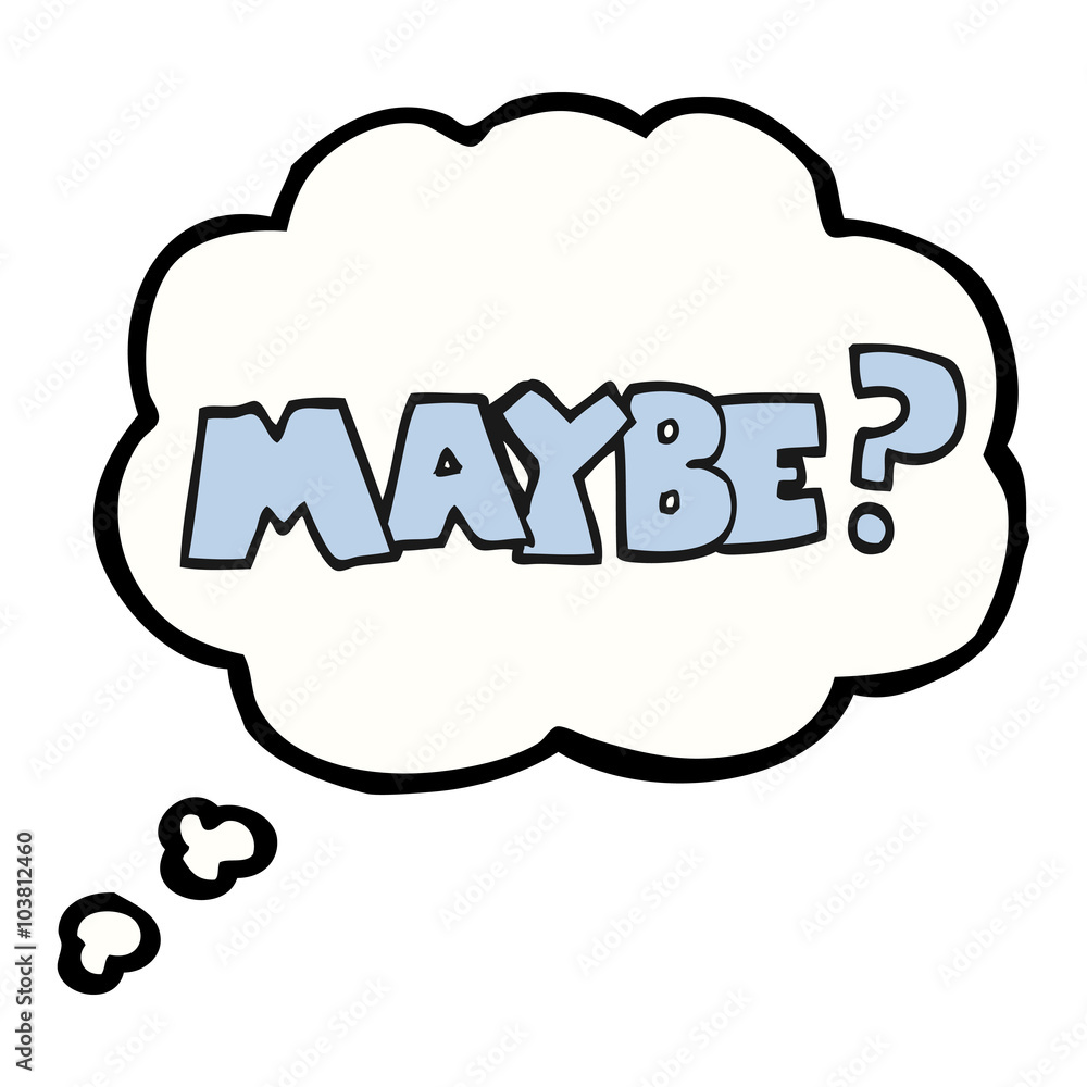 maybe thought bubble cartoon symbol maybe thought bubble cartoon symbol